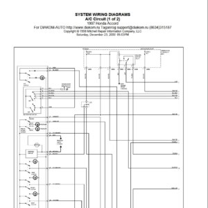 Honda Accord 1997 System Wiring Diagrams