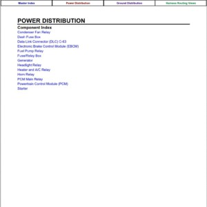 Isuzu VehiCROSS VX 1999 Electrical Wiring Diagram