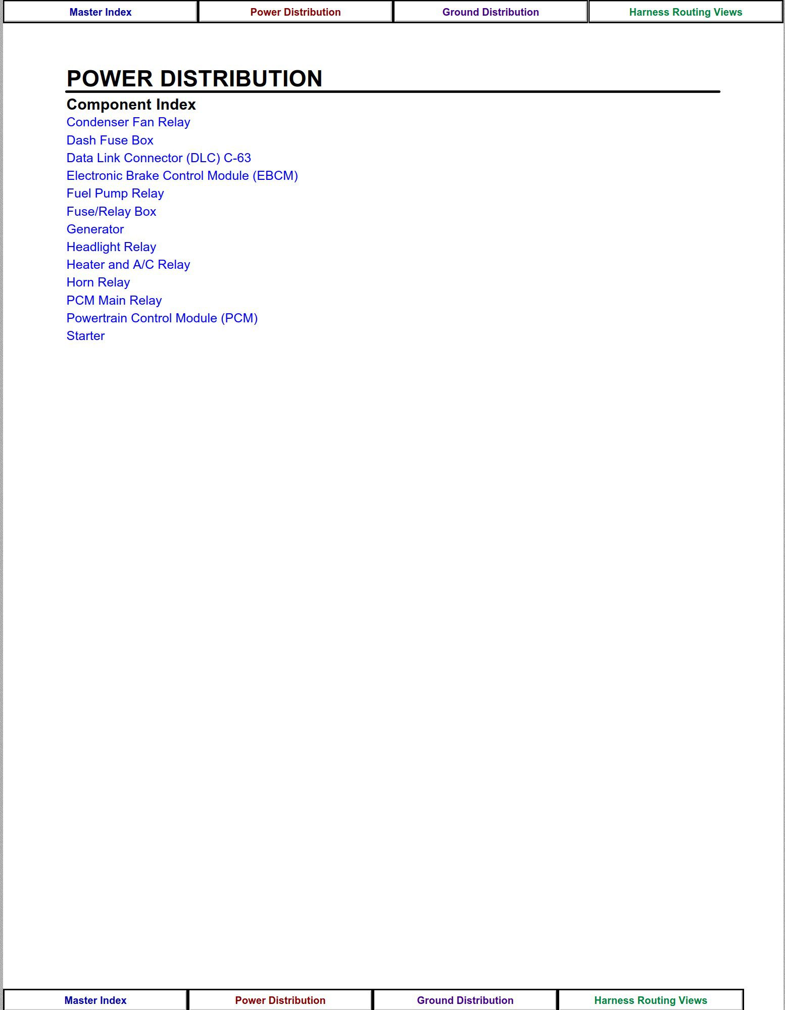 Isuzu VehiCROSS VX 1999 Electrical Wiring Diagram - PDF for FREE