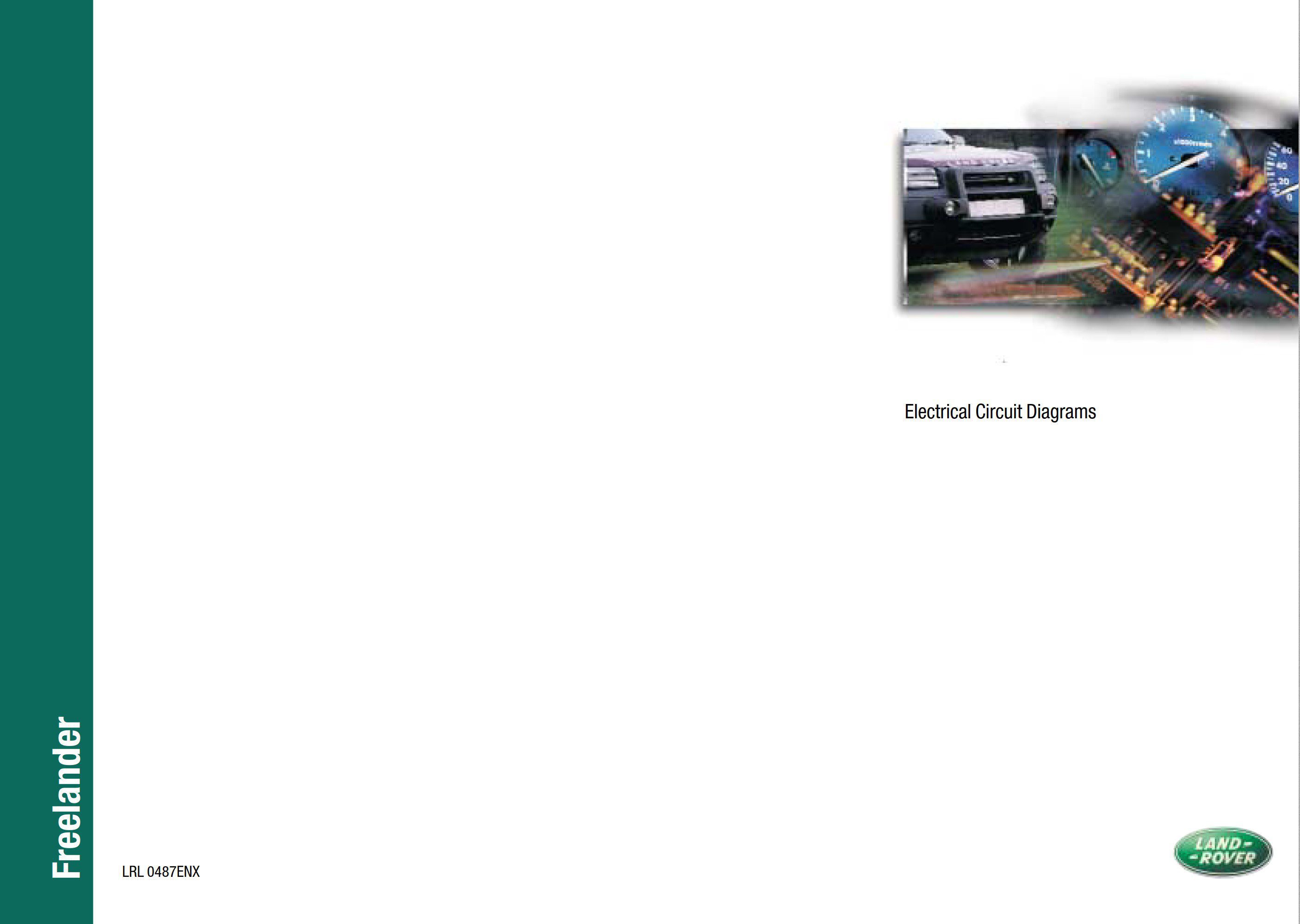 Land Rover Freelander 1 MY02 Electrical Circuit Diagrams LRL0487ENX