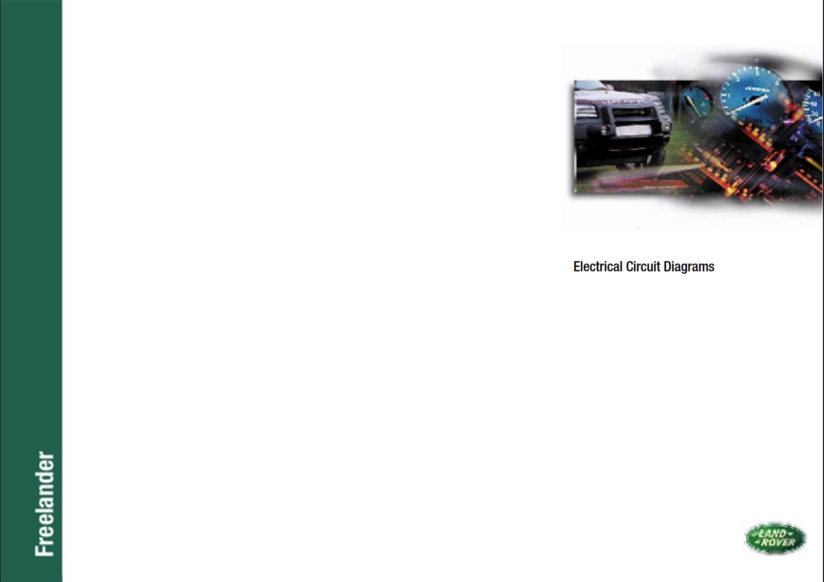 Land Rover Freelander 2004MY Electrical Circuit Diagrams LRL 0651NAS