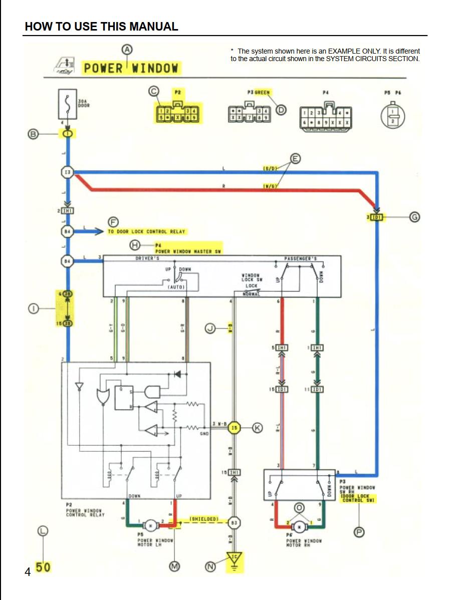 Lexus ES300 VCV10 Series 1993 Electrical Wiring Diagram