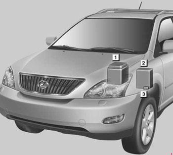 Lexus RX 350 2007 - 2009 Fuse Diagram