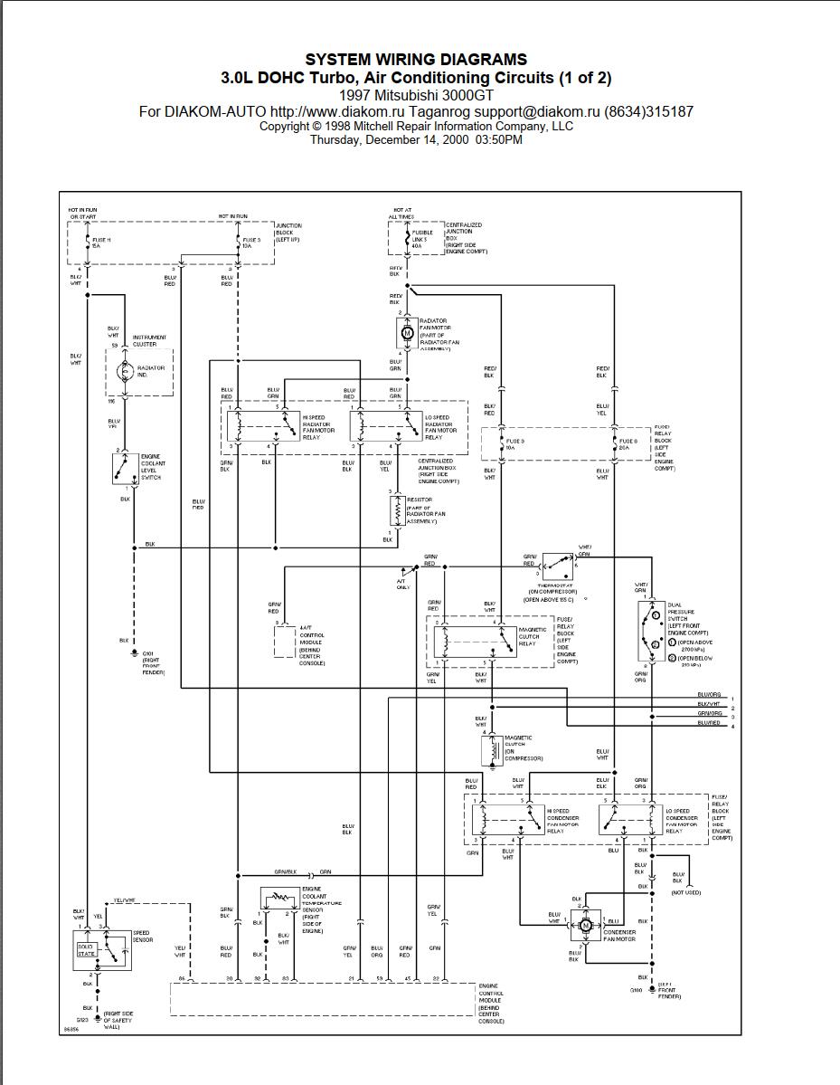 Mitsubishi 3000GT 1997 Wiring Diagrams – PDF Download