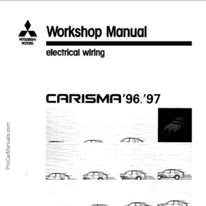 Mitsubishi Carisma 1996 - 1997 ELECTRICAL WIRING (PHDE9501-A)