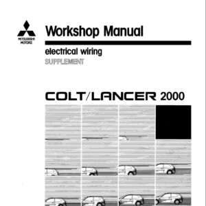 Mitsubishi Colt Lancer 2000 Electrical Wiring Supplement PHME9511-B