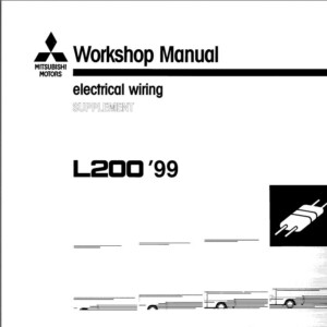 Mitsubishi L200 Mitsubishi Triton 1999 Electrical Wiring Diagrams