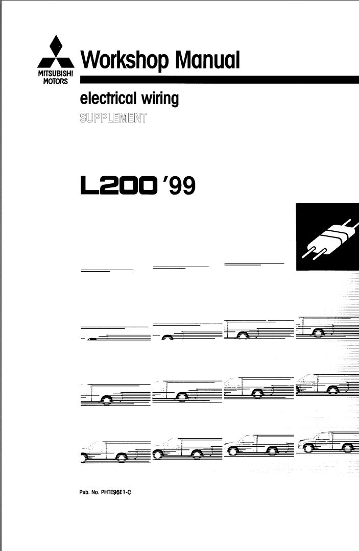 Mitsubishi L200 Mitsubishi Triton 1999 Electrical Wiring Diagrams – PDF