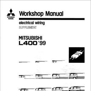Mitsubishi L400 1999 Electrical Wiring Manual