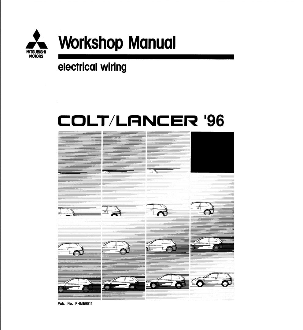 Mitsubishi Lancer 1996 Electrical Wiring PDF Download