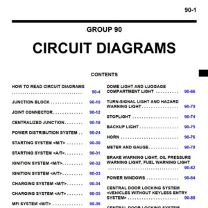 Mitsubishi Lancer 2008 - 2010 Wiring Diagrams M3030000100019