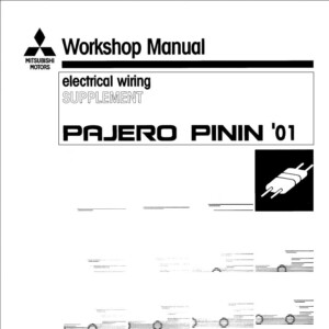 Mitsubishi Pajero Pinin 2001 Electrical Wiring Supplement EKRE00E1-A