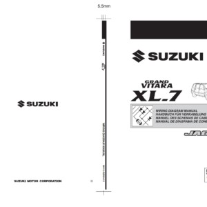 Suzuki Grand Vitara XL-7 JA627 Wiring Diagram Manual 99512-52D20-015