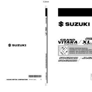 Suzuki Grand Vitara XL-7 SQ420VD SQ420WD JA420WD Wiring Diagram Manual