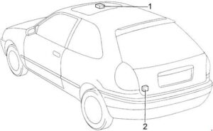 Toyota Corolla 1995 - 2002 E110 Fuse Box Diagram