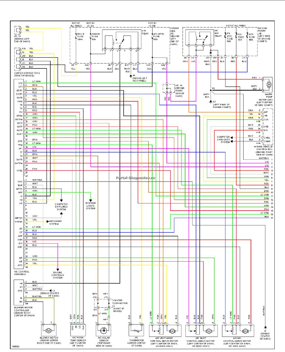 Toyota Prius 2004 Electrical Wiring Diagram