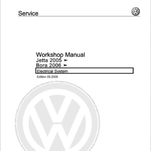 Volkswagen Jetta 2005 Bora 2006 Electrical System