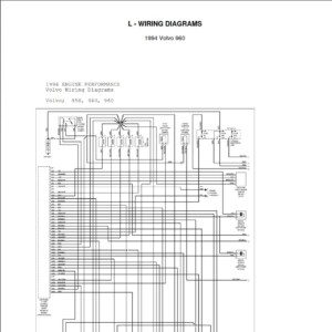 Volvo 850 940 960 1994 Wiring Diagrams