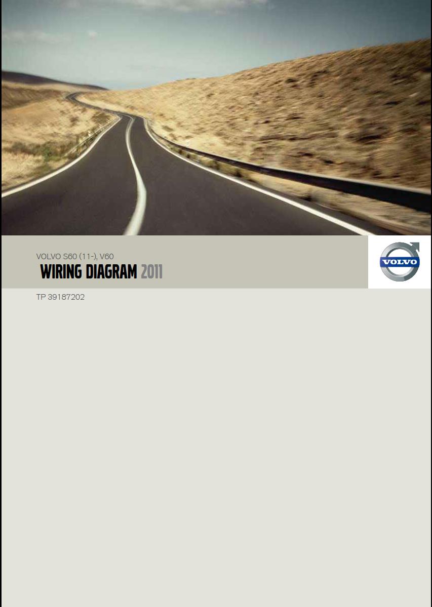 Volvo S60 (11-) V60 2011 Wiring Diagram TP 39187202