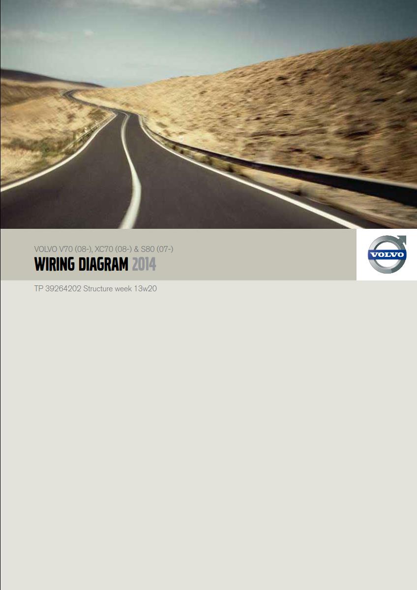 Volvo V70 (08-) XC70 (08-) S80 (07-) 2014 Wiring Diagram TP 39264202