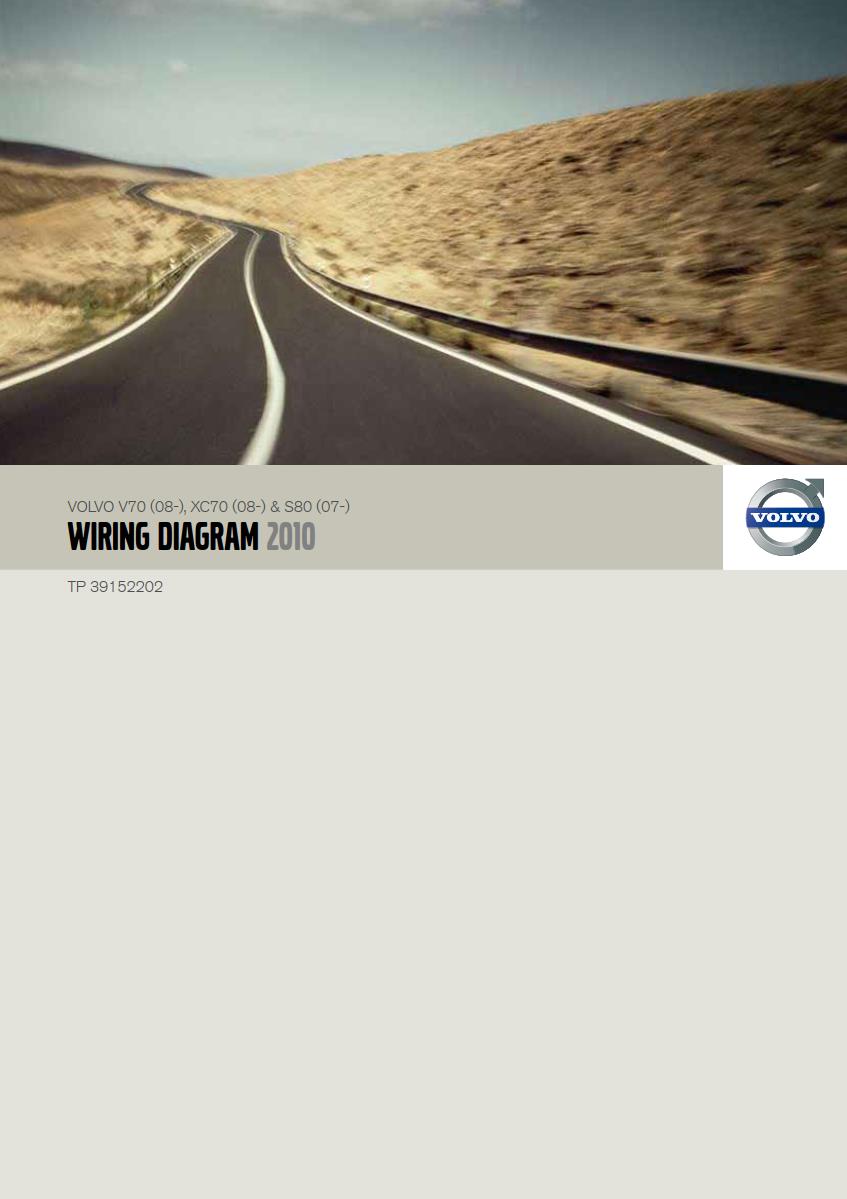 Volvo V70 (08-) XC70 (08-) S80 (07-) Wiring Diagram TP 39152202