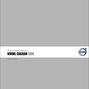 Volvo V70 2008- S80 2007- Wiring Diagram TP 39115202