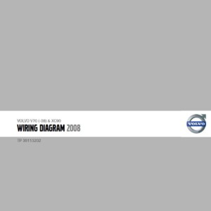 Volvo V70 -2008 XC90 Electrical Wiring Diagram TP 39113202